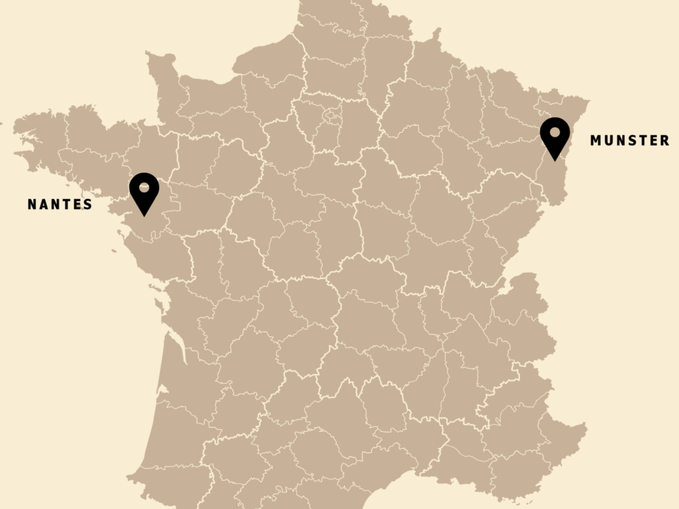 Carte de France des centres de formation Shizen School à Nantes et Munster