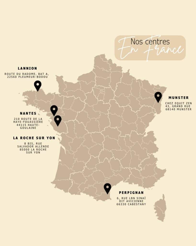 Nos centres de formation massage bien-être en France